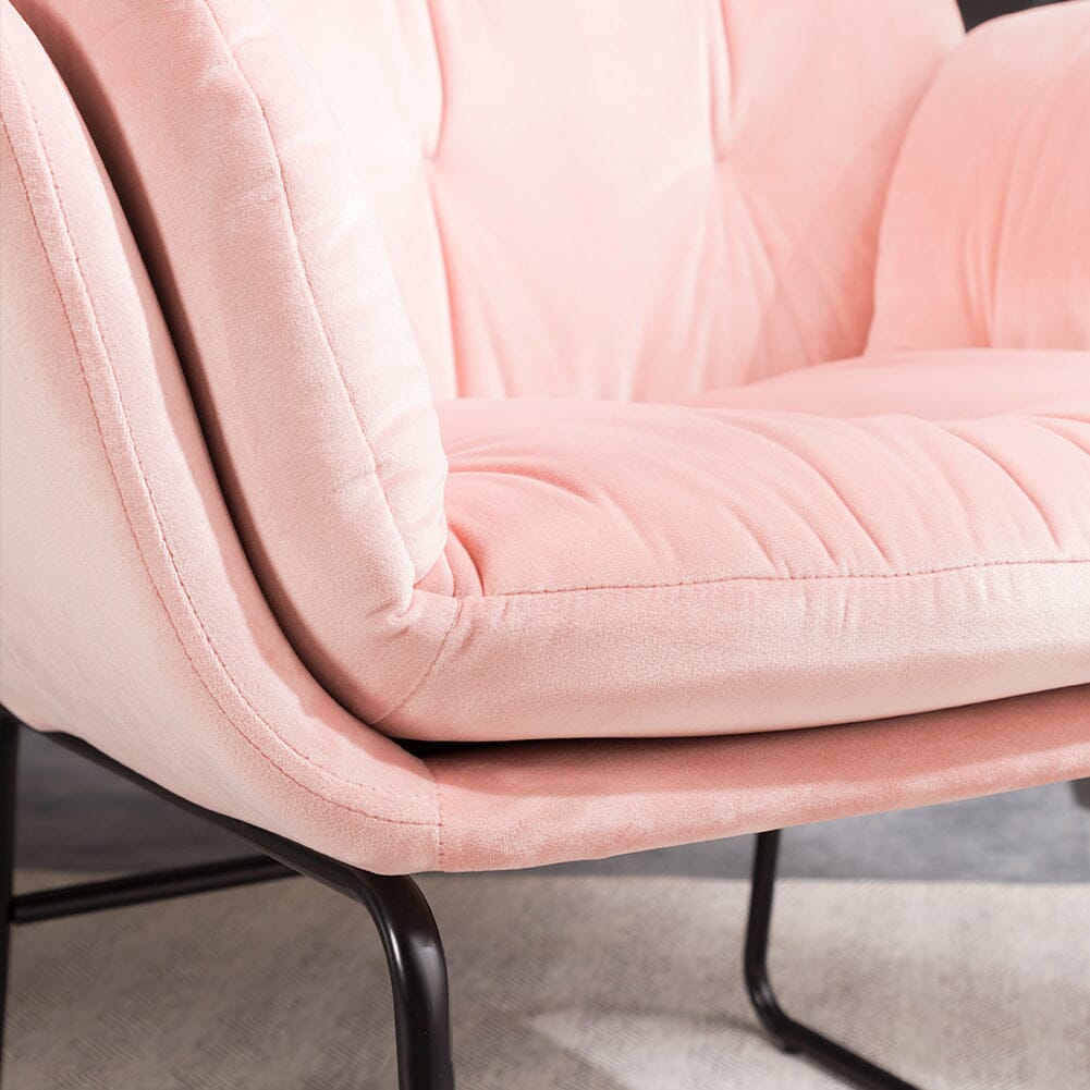 75cm Wide Faux Leather Armchair Double Layer Padded Occasional Chair
