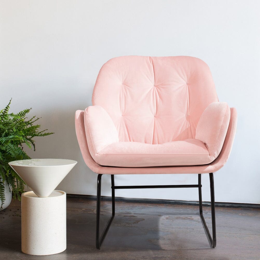 75cm Wide Faux Leather Armchair Double Layer Padded Occasional Chair