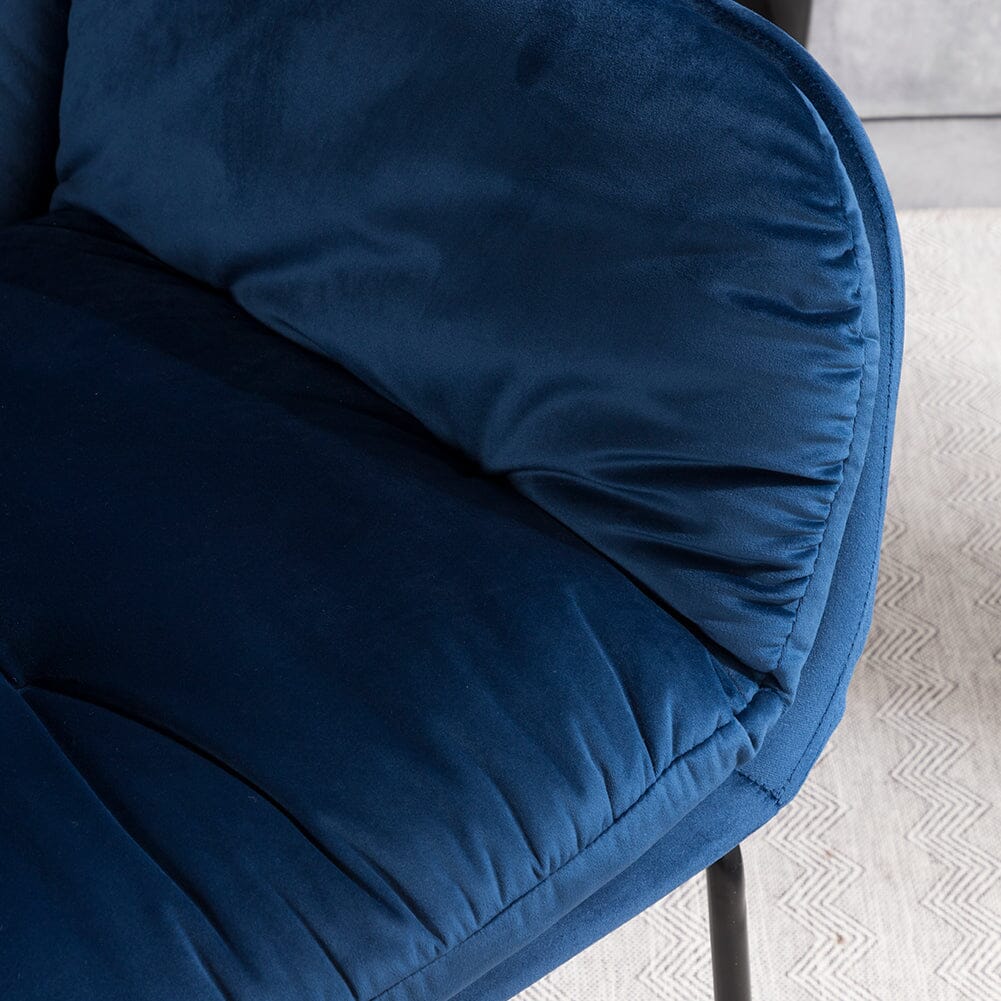 75cm Wide Faux Leather Armchair Double Layer Padded Occasional Chair