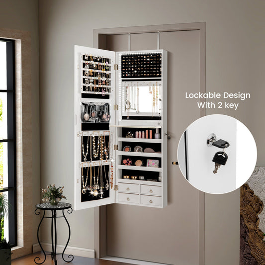 Multipurpose Storage Cabinet with 4 Drawers-White