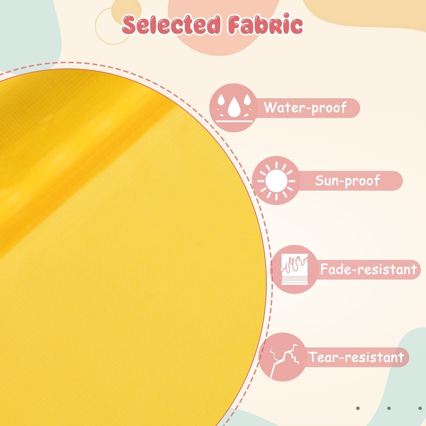 Geometric Dome Climber and Play Set with Slide for Outdoor-Orange