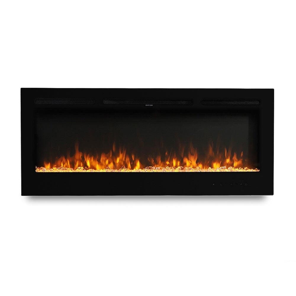 60 Inch Wall Mounted Fireplaces 1500W Insert Modern Electric Fireplace Heater