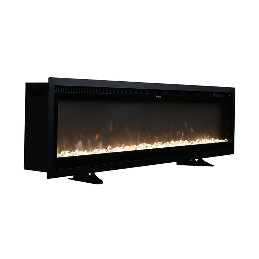 40/50/60/70/80 Inch Electric Fireplace 9 Colour LED Flame Effect Heater With Remote Control