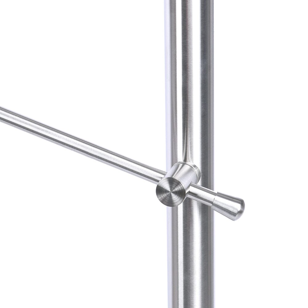 Silver Floor Mount Stainless Steel Handrail for Slopes and Stairs