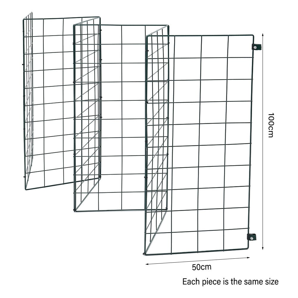 6FT Pet Fence with Secure Door and Zip Ties