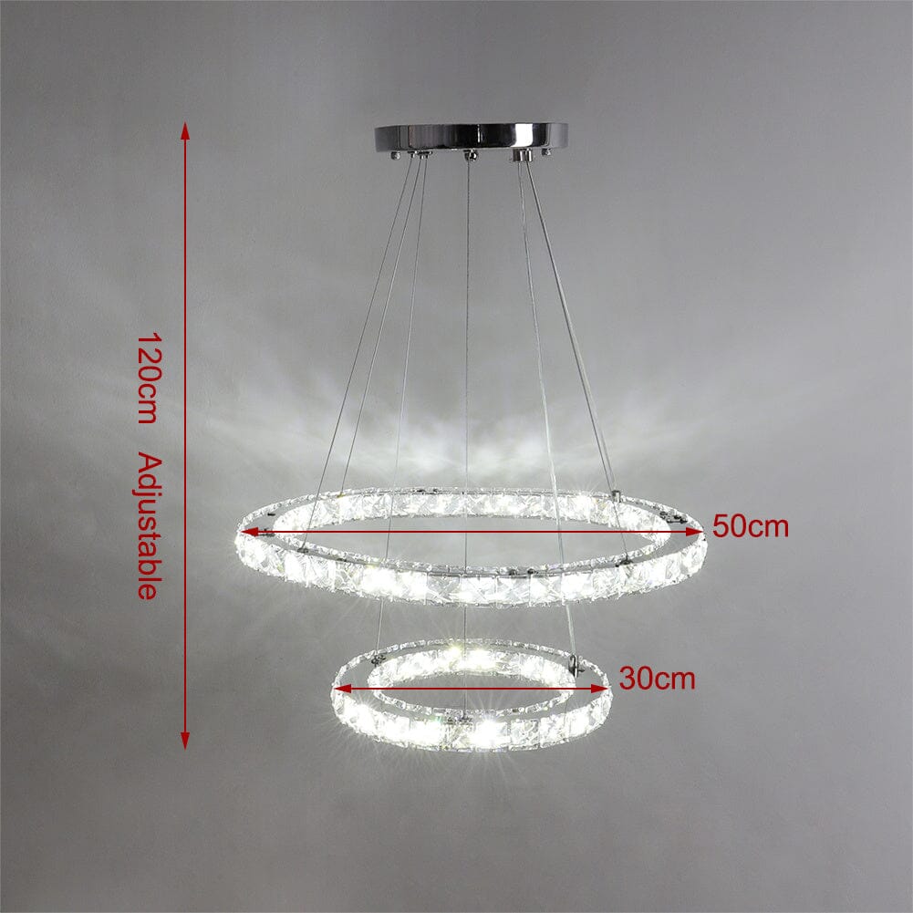 Premium 48W Cool White LED Ring Light with Dual Circles