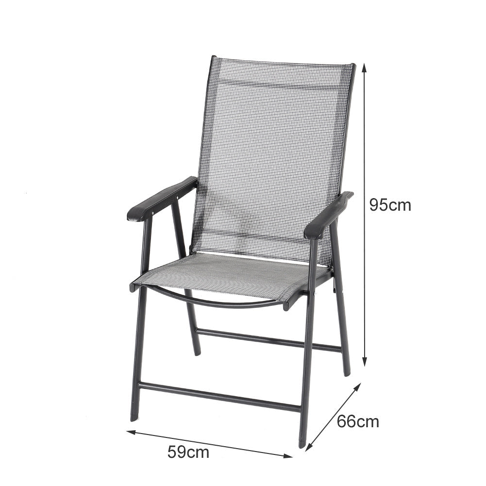 4/6 Seater Glass Garden Table with Parasol Hole