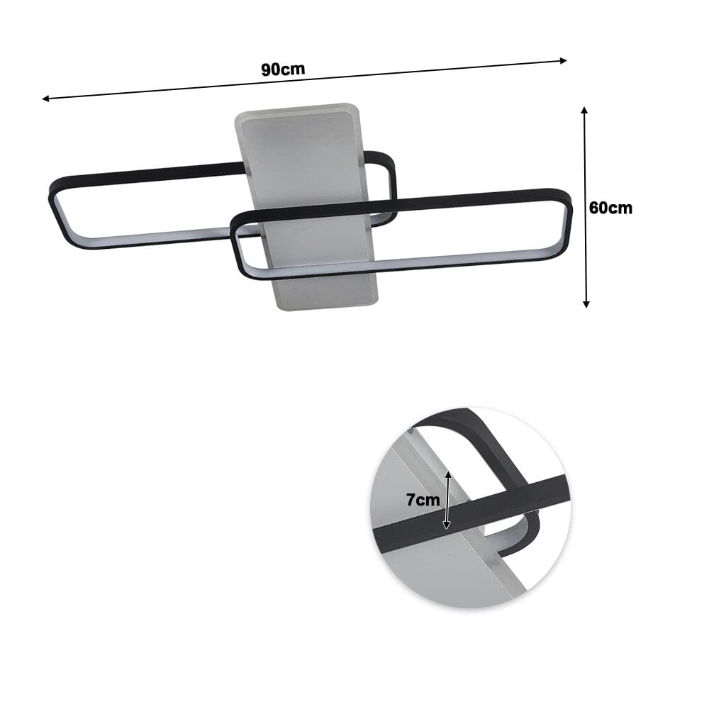 Modern Rectangular LED Ceiling Light Flush Mount