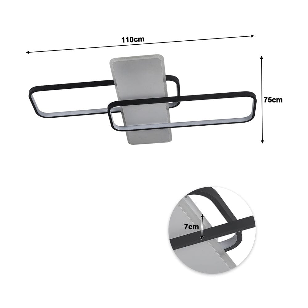Modern Rectangular LED Ceiling Light Flush Mount