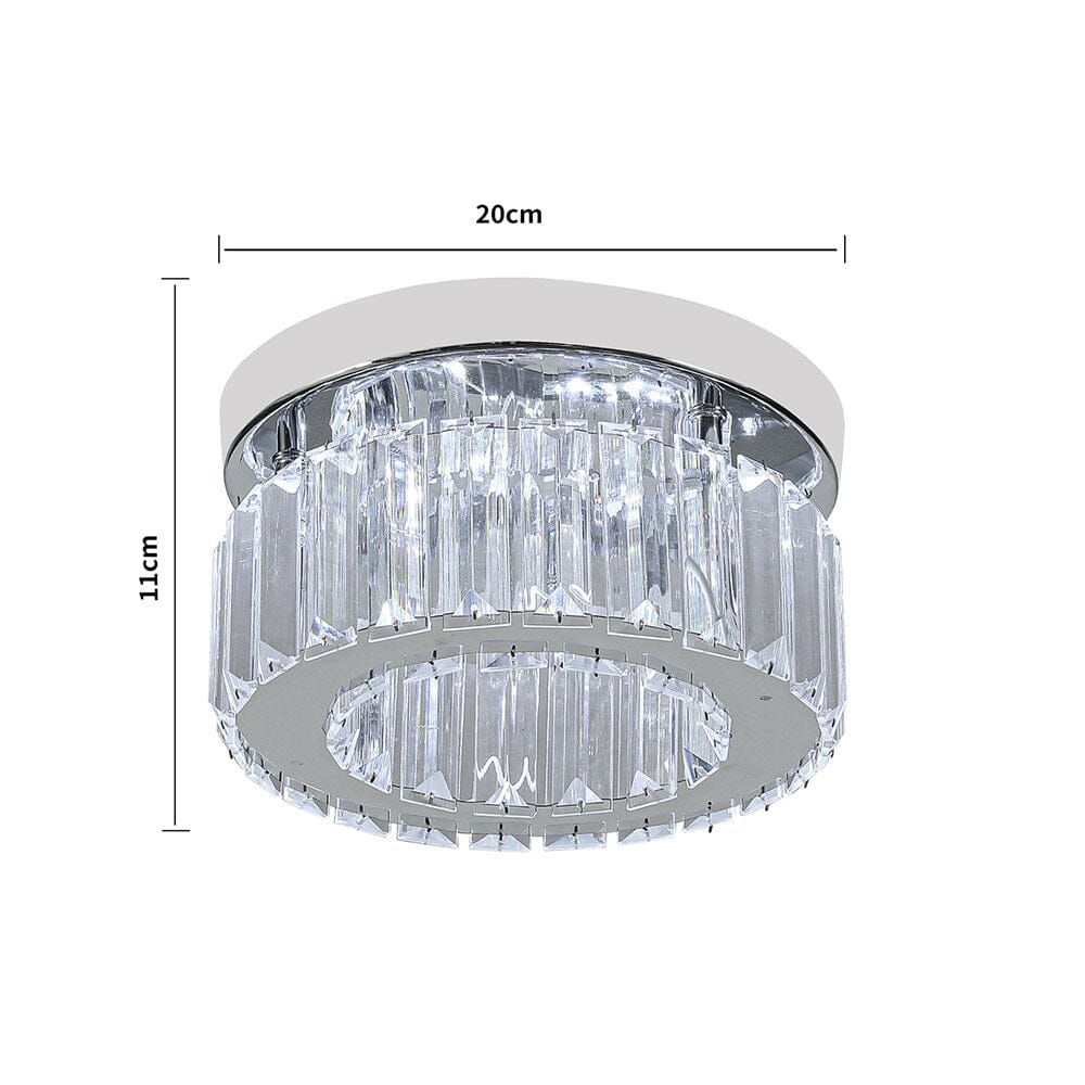 Modern Round Crystal Ceiling Light