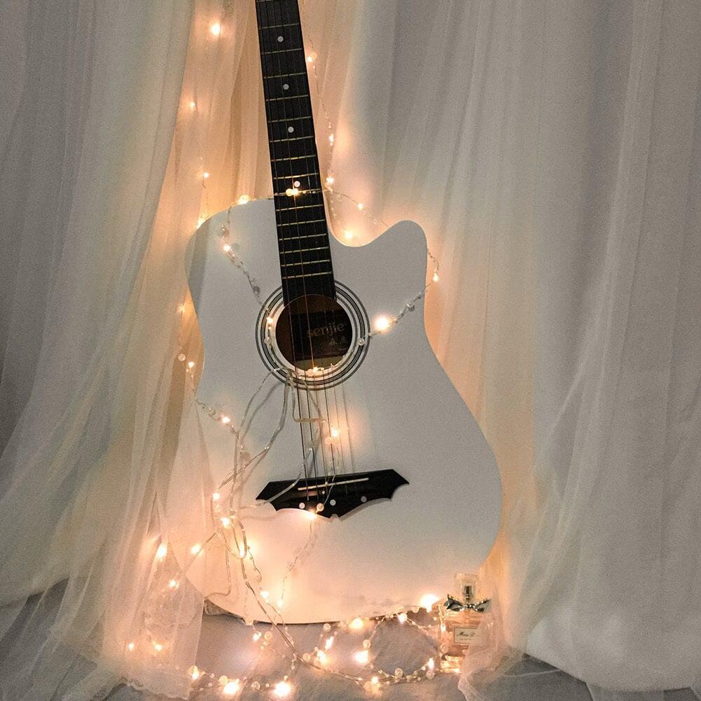 Premium 6-Meter 40-Light Pearl Waterproof Battery-Operated String Lights with Silver Wire