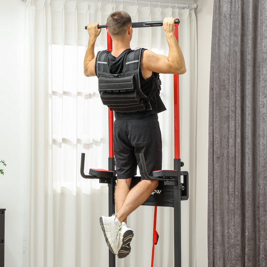 SPORTNOW 30KG Adjustable Weighted Vest, Running Weight Vest, with 30 Metal Weights, Reflective Strips, for Running, Exercise