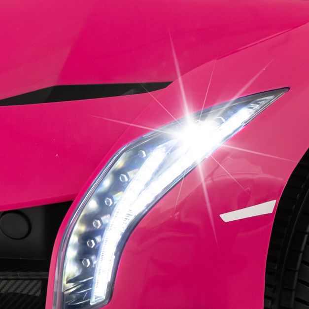 Licencjonowany samochód sportowy Lamborghini 4WD dla dzieci – różowy