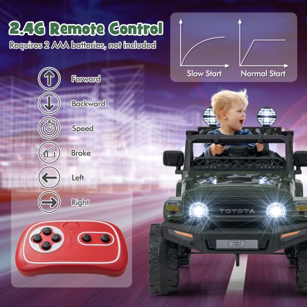 12V 7Ah Licencjonowany samochód elektryczny Toyota FJ Cruiser ze zdalnym sterowaniem-kamuflaż