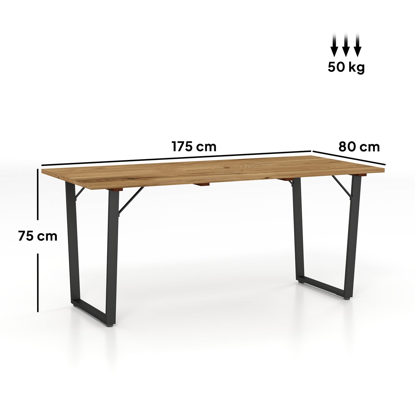 Stół ogrodowy Outsunny, 6 miejsc, drewniany, prostokątny, 175 x 80 cm, z otworem na parasol o średnicy 5 cm i blatem z listew, odporny na warunki atmosferyczne, idealny na patio lub taras, brązowy