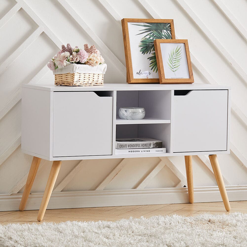 Premium 2-Door TV Cabinet with Central Shelf