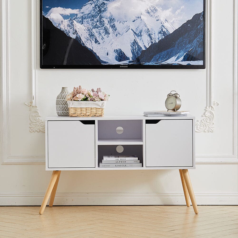 Premium 2-Door TV Cabinet with Central Shelf