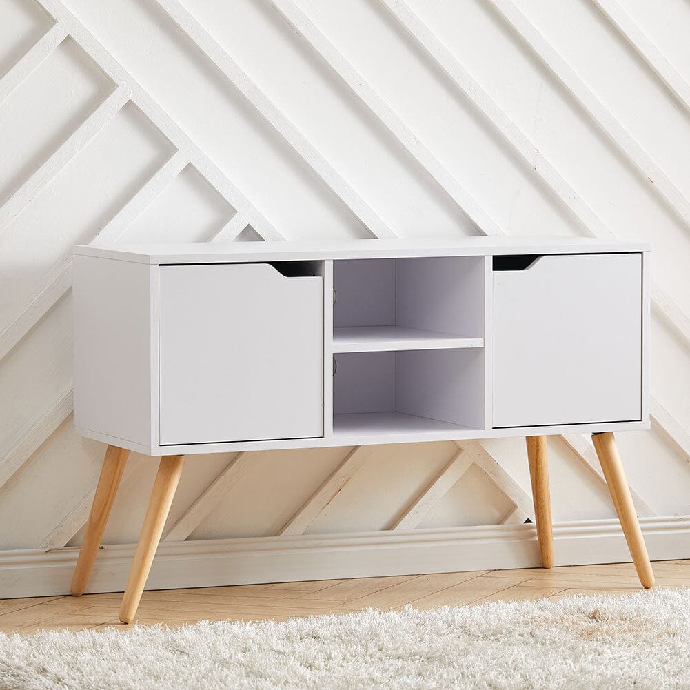 Premium 2-Door TV Cabinet with Central Shelf
