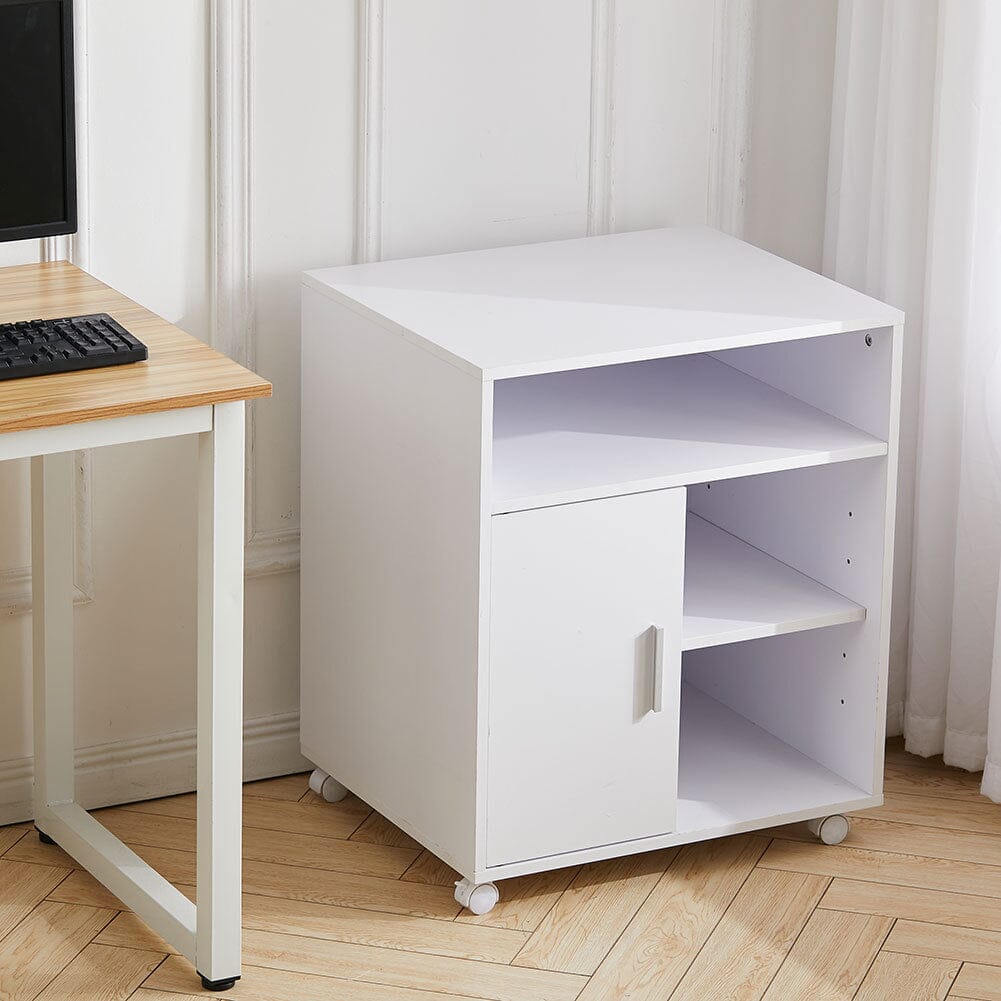 Premium Large Printer Stand with Doors