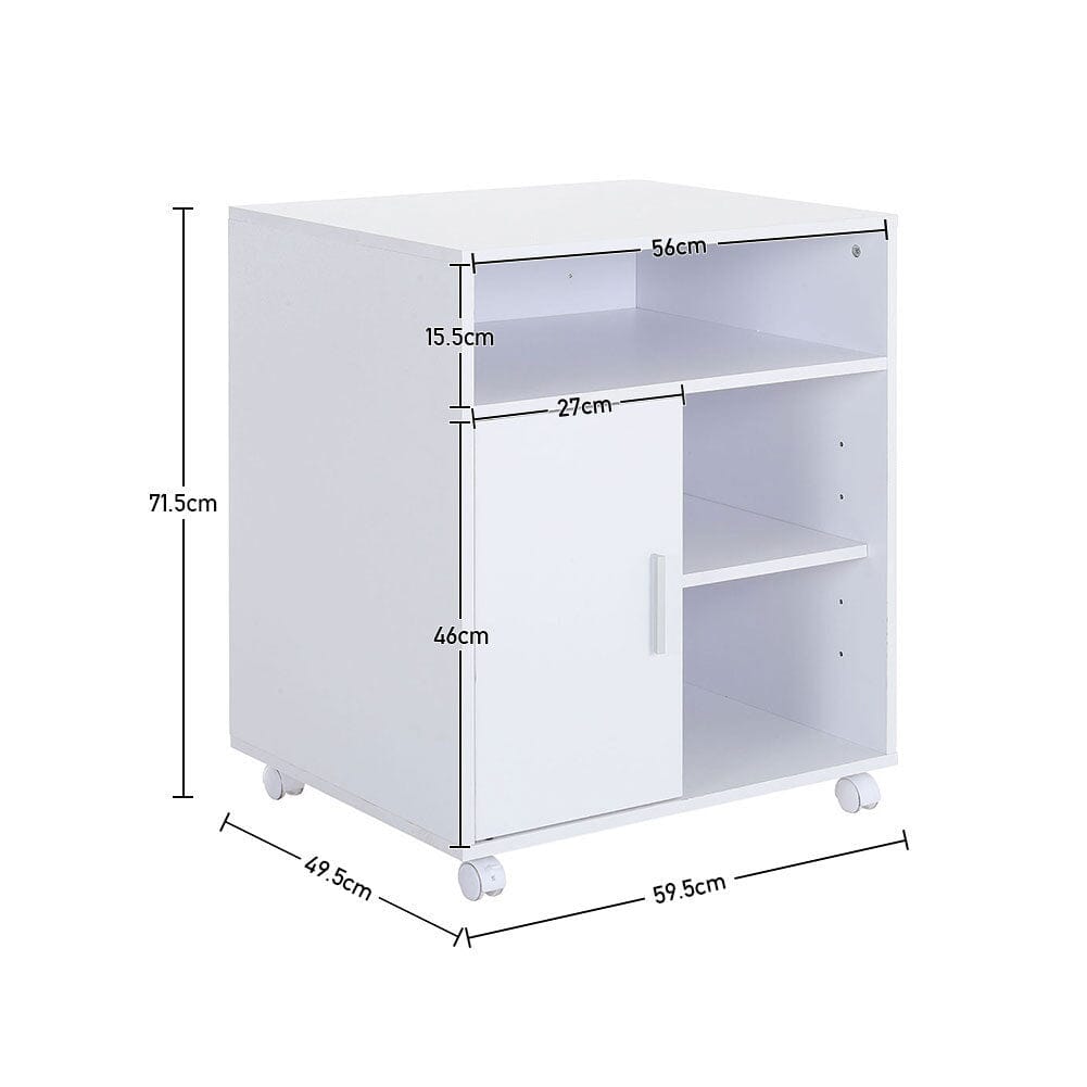 Premium Large Printer Stand with Doors