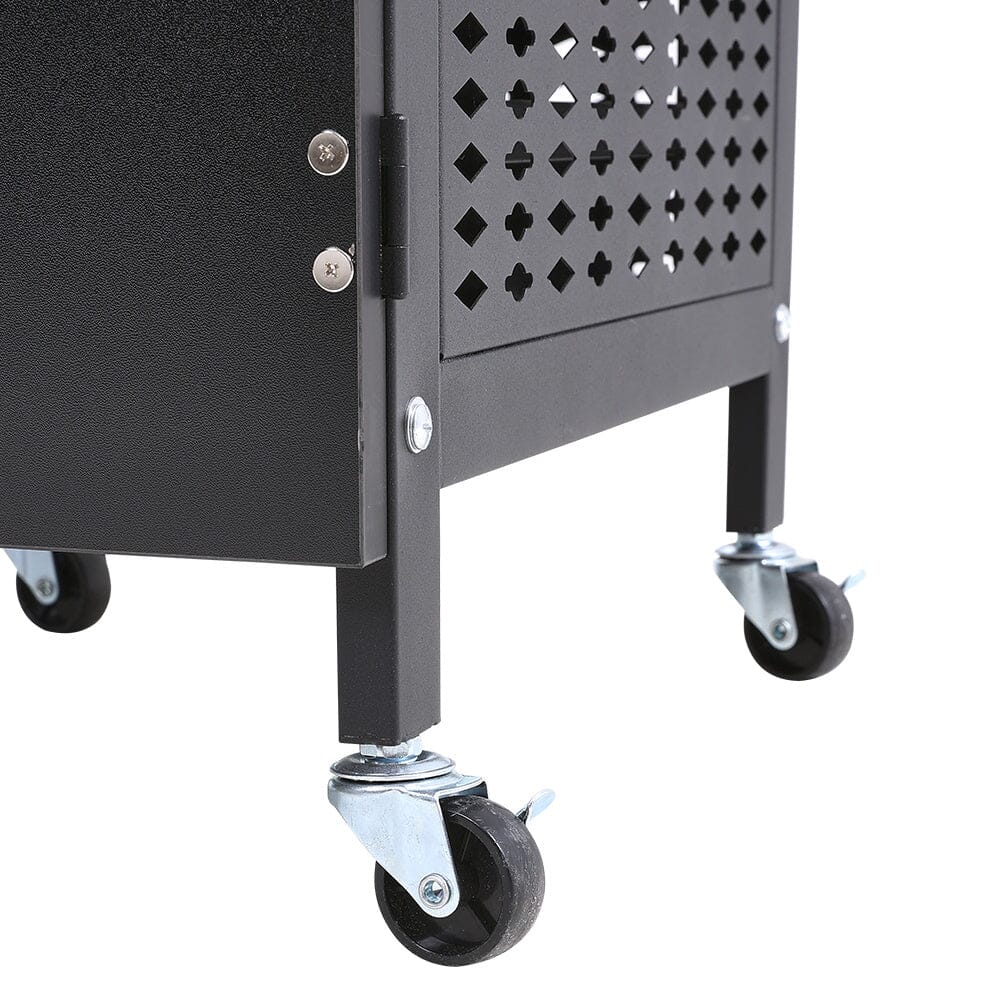 Complete Manicure Table Black 4 Trays & Lamp With Dust Collector