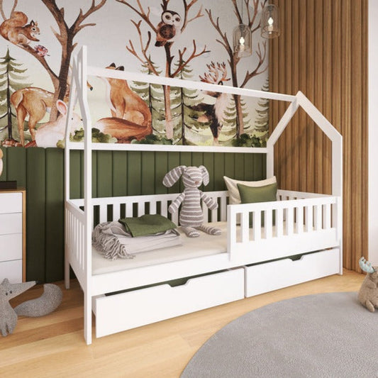 Sevenoaks Wooden Single Bed Natan With Storage