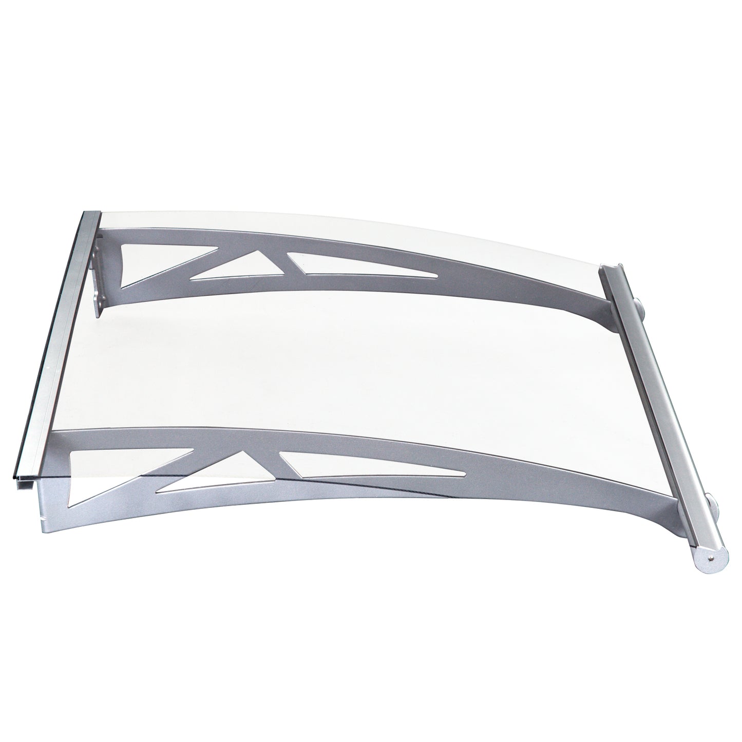 Markiza na drzwi Outsunny, osłona przeciwdeszczowa, osłona okienna, osłona przednia, tylna, osłona okienna, aluminiowy uchwyt 120 cm x 90 cm