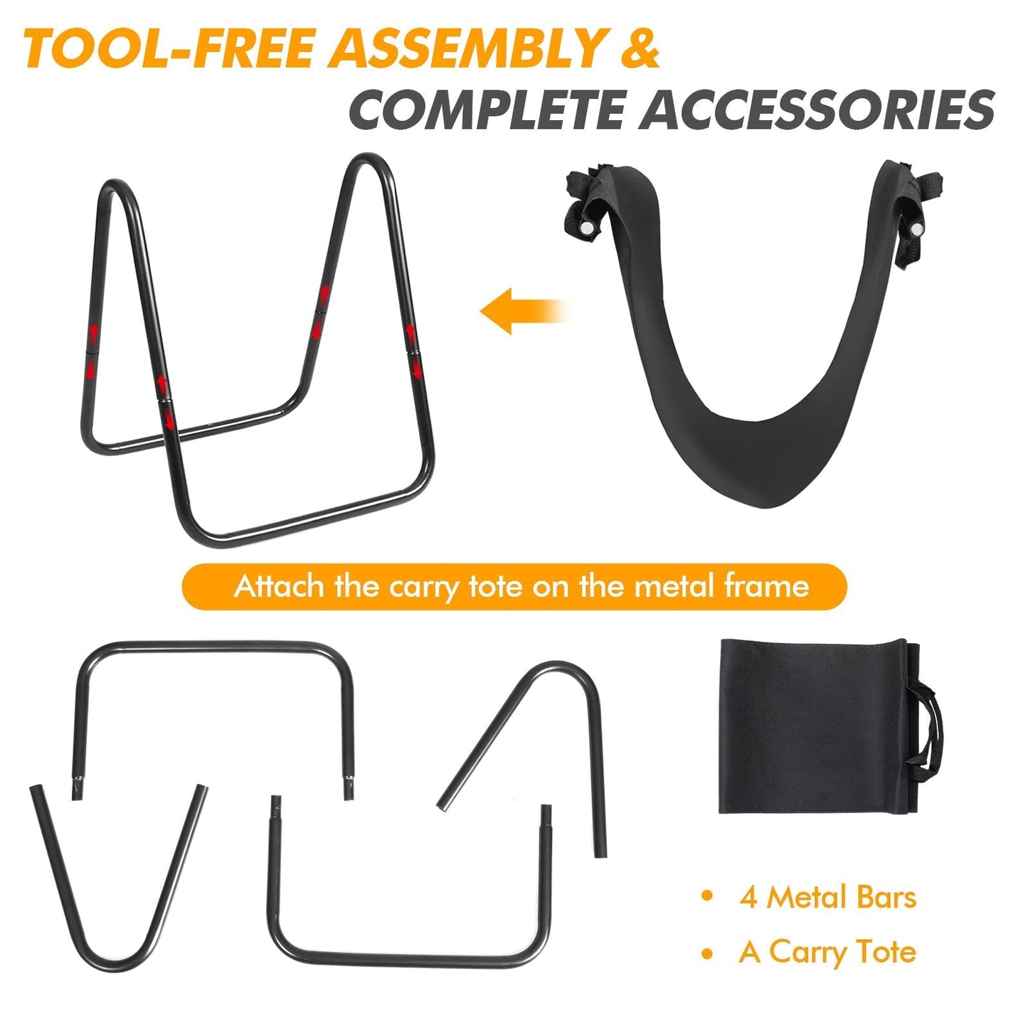 46 x 43 x 52cm Fireplace Log Holder with Canvas Tote Carrier