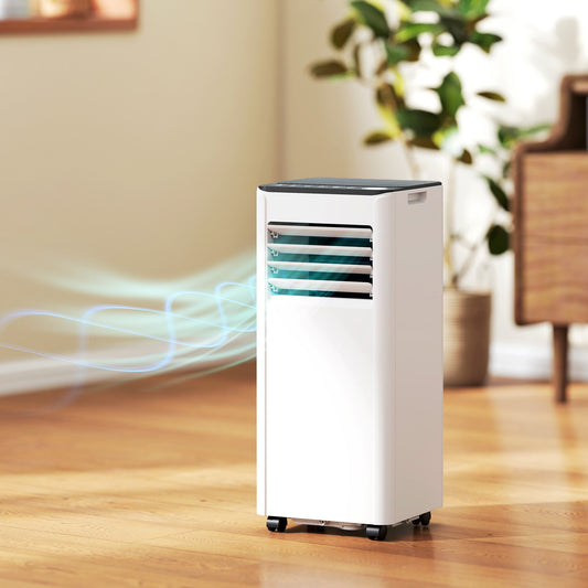 HOMCOM Portable Air Conditioner 7000 BTU, 4-in-1 AC Unit with Cool, Dehumidifier, Fan, Sleep Mode, WiFi Voice Remote Control