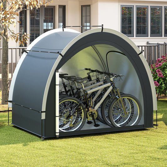 Outdoor Bike Cover Bicycle Tent with Water-proof Silver-coated Fabric