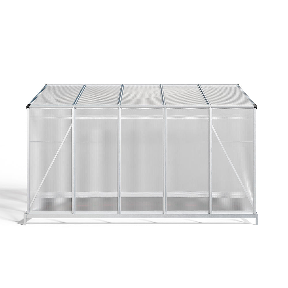 The Home Master Silver Aluminum Framed 6x6 Greenhouse with Vent