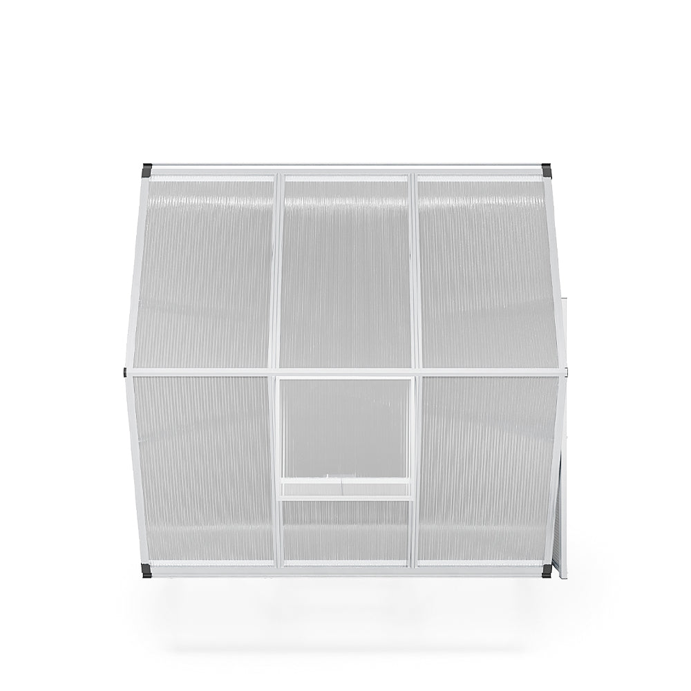 The Home Master Silver Aluminum Framed 6x6 Greenhouse with Vent