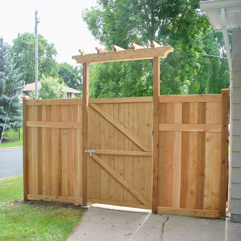 4ft/6ft H Pine Wood Garden Gate with Latch