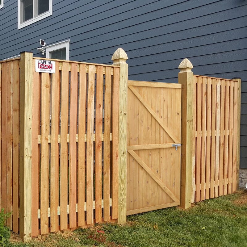 4ft/6ft H Pine Wood Garden Gate with Latch