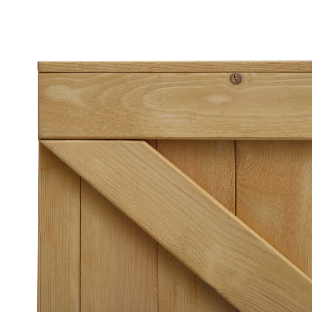 4ft/6ft H Pine Wood Garden Gate with Latch