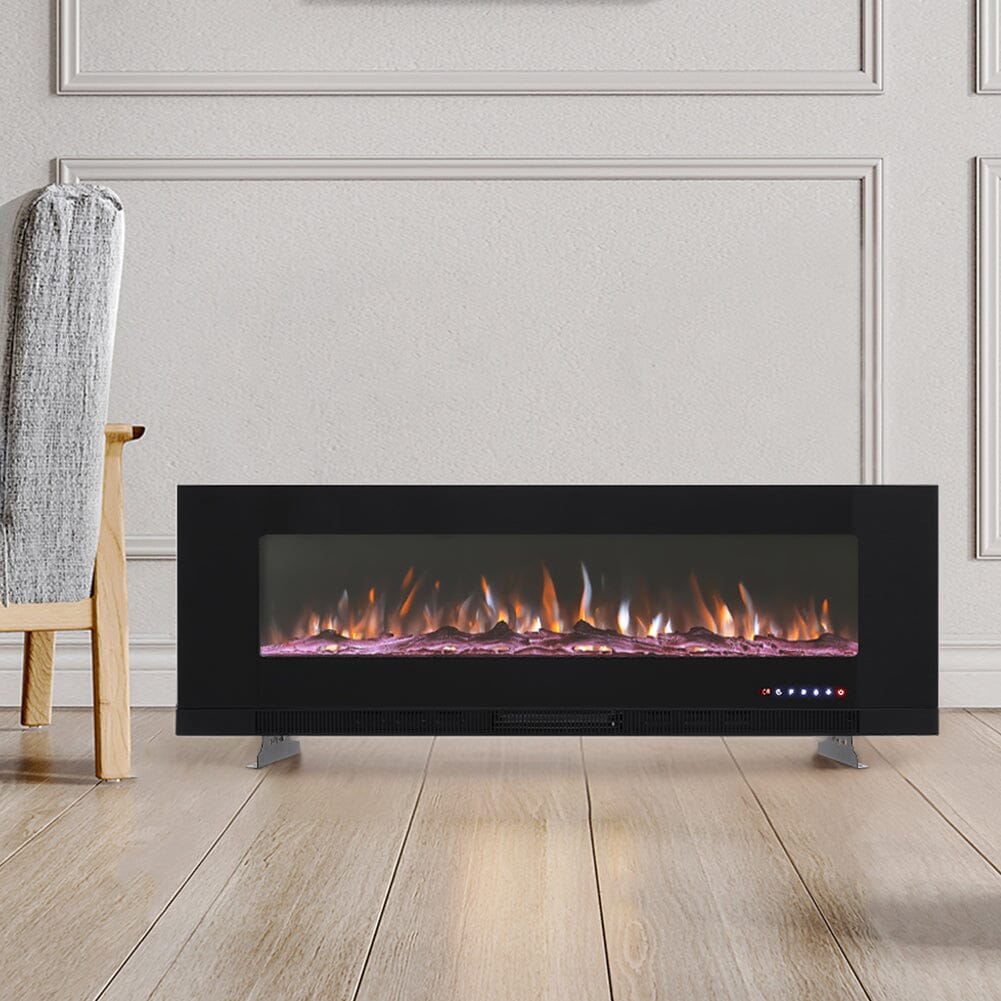 50/60 inch Wall Mounted Electric Fireplaces 5000BTU Inset Fireplace Heater