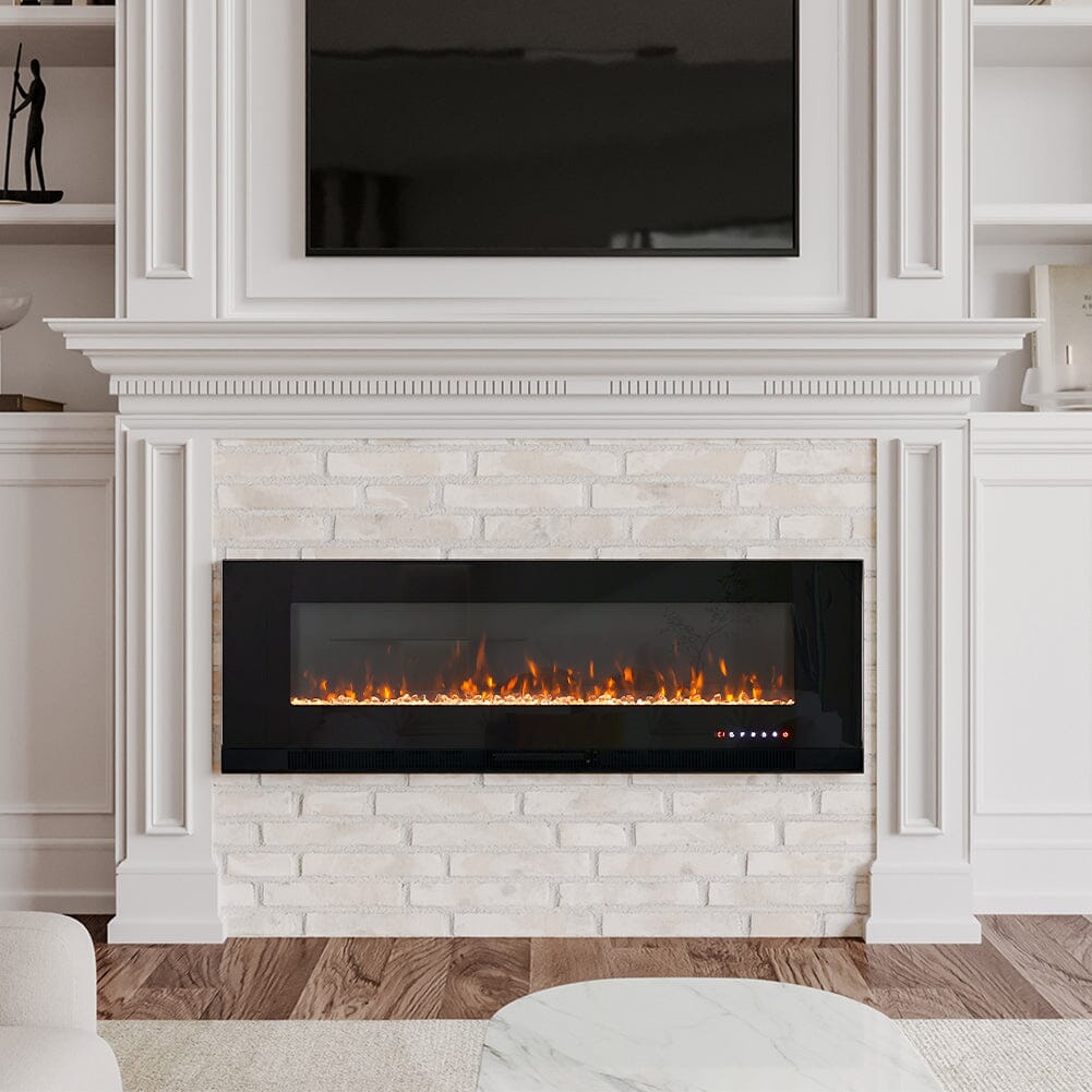 50/60 inch Wall Mounted Electric Fireplaces 5000BTU Inset Fireplace Heater