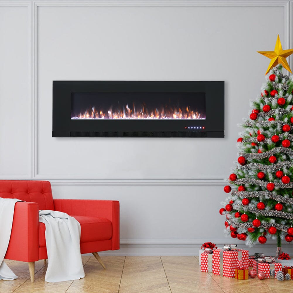 50/60 inch Wall Mounted Electric Fireplaces 5000BTU Inset Fireplace Heater