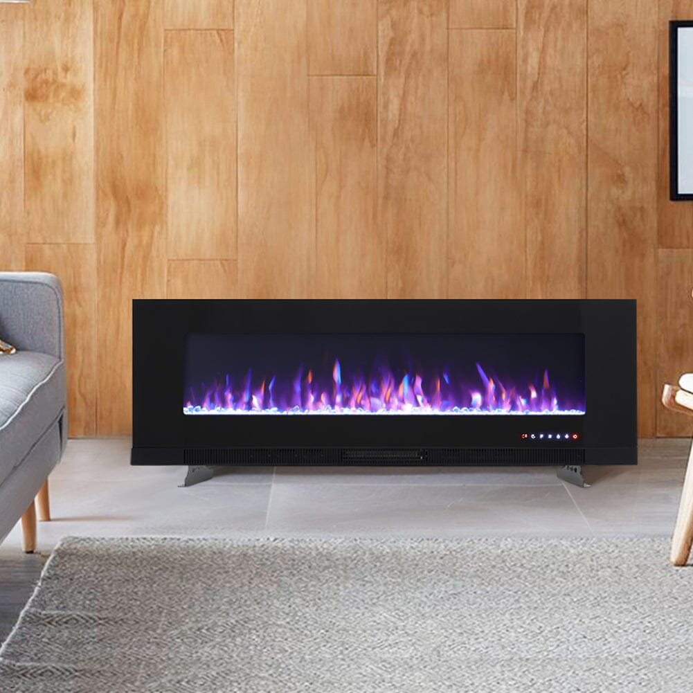 50/60 inch Wall Mounted Electric Fireplaces 5000BTU Inset Fireplace Heater