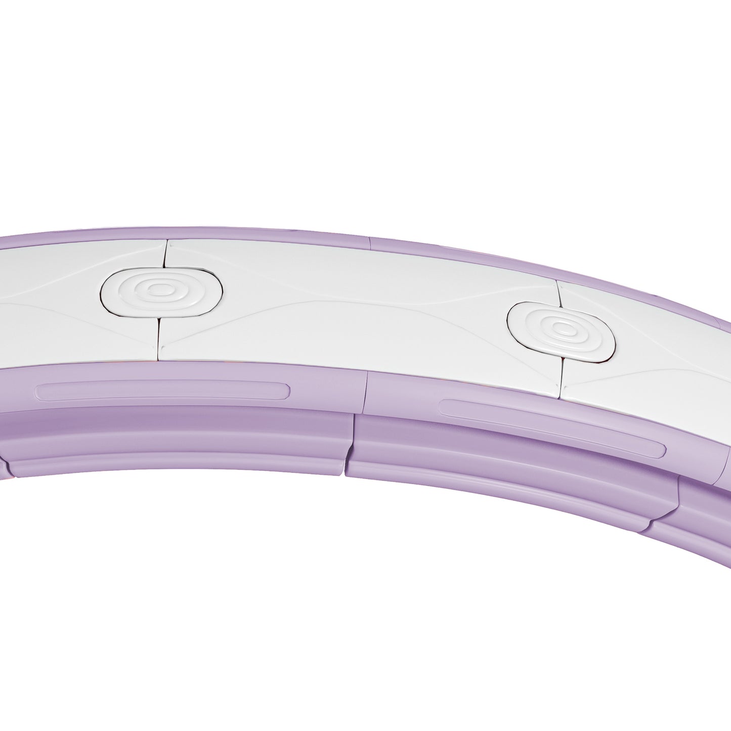 SPORTNOW Smart Weighted Hula Hoop, Massage Hula Ring w/ 16 Detachable Knots, 360° Auto-Rotating Ball, Digital Counter, Purple