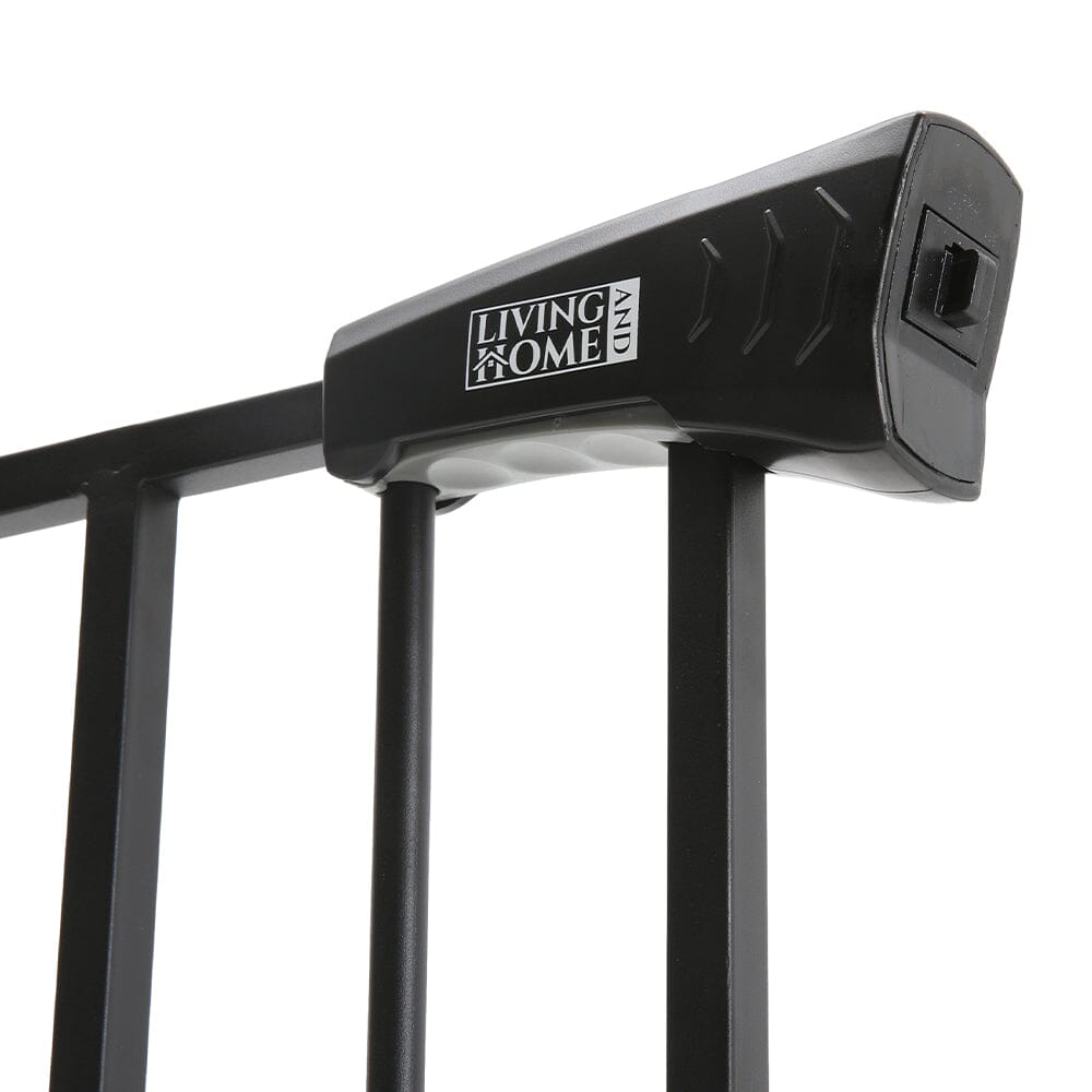 Pet Safety Gate Stair Pressure Fit with Lockable Cat Flap
