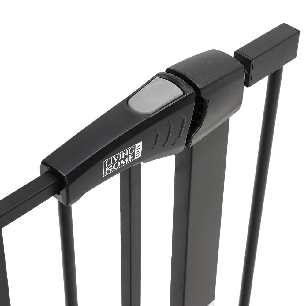 Pet Safety Gate Stair Pressure Fit with Lockable Cat Flap