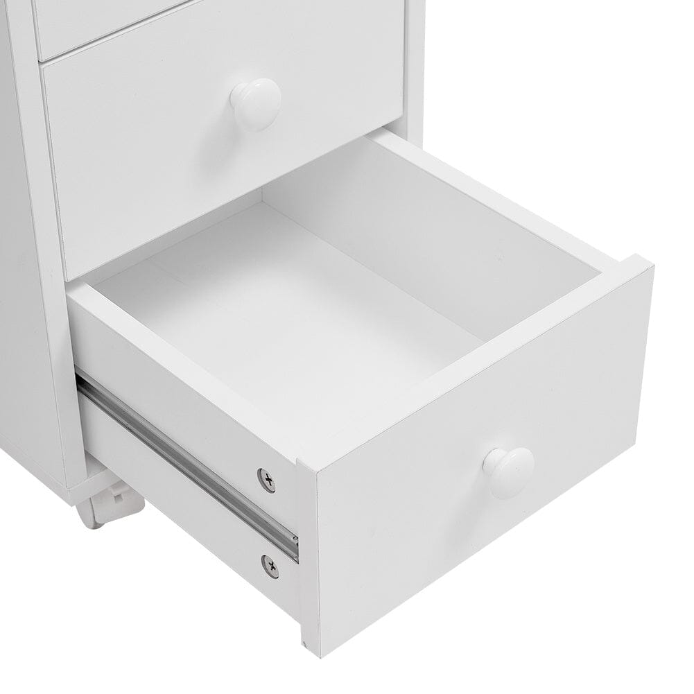 Professional Manicure Table Beauty Salon Nail Station with on Wheels 4 Drawers
