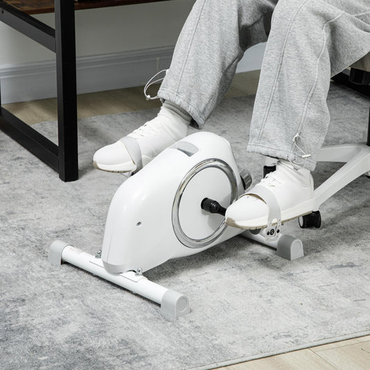 SPORTNOW Pedal Exerciser with Eight Level Magnetic Resistance, with Eight-Level Magnetic Resistance, White