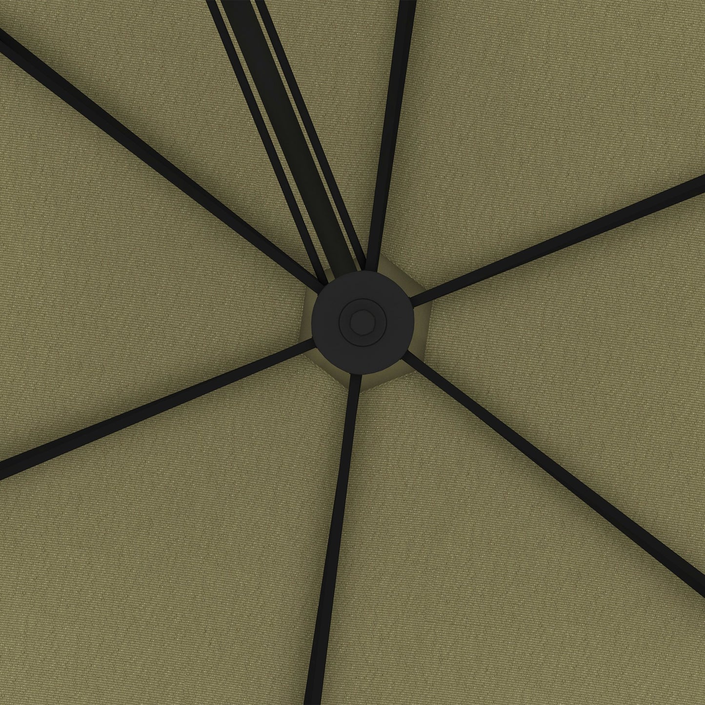 Outsunny 3(m) Solarny LED Cantilever Parasol, Beżowy