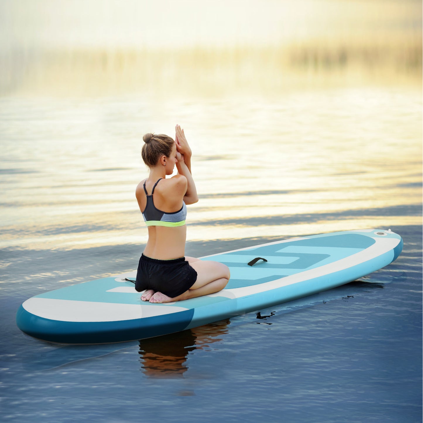 Inflatable Stand Up Paddle Board with Removable Fin-Blue