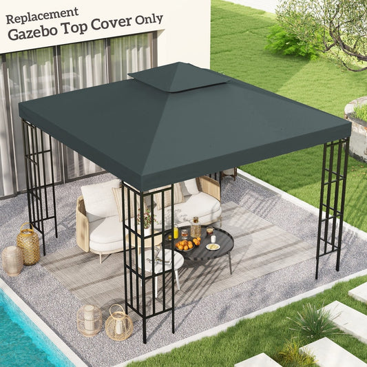Outsunny Gazebo Roof Replacement in Charcoal Grey, image 2