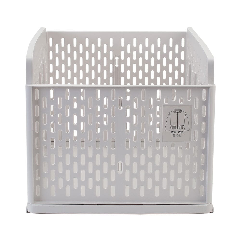 Plastic Stackable Clothes Storage Basket Drawer Organizer