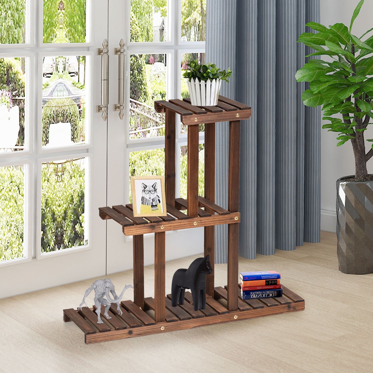 3-Tier Plant Pot Holder for Garden Balcony Patio