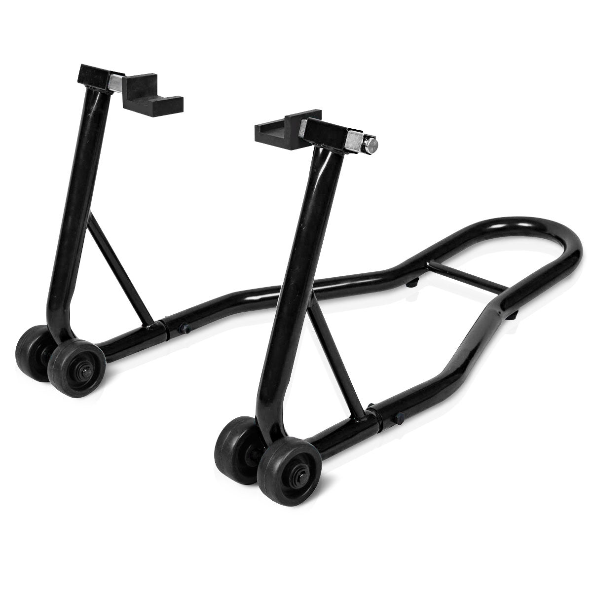 Portable Steel Motorcycle Stand Sport Bike Rear Wheel Lift-Black